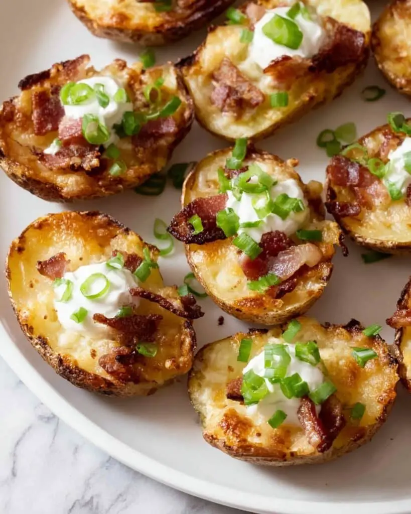 Cheese and Bacon Potato Skins Recipe
