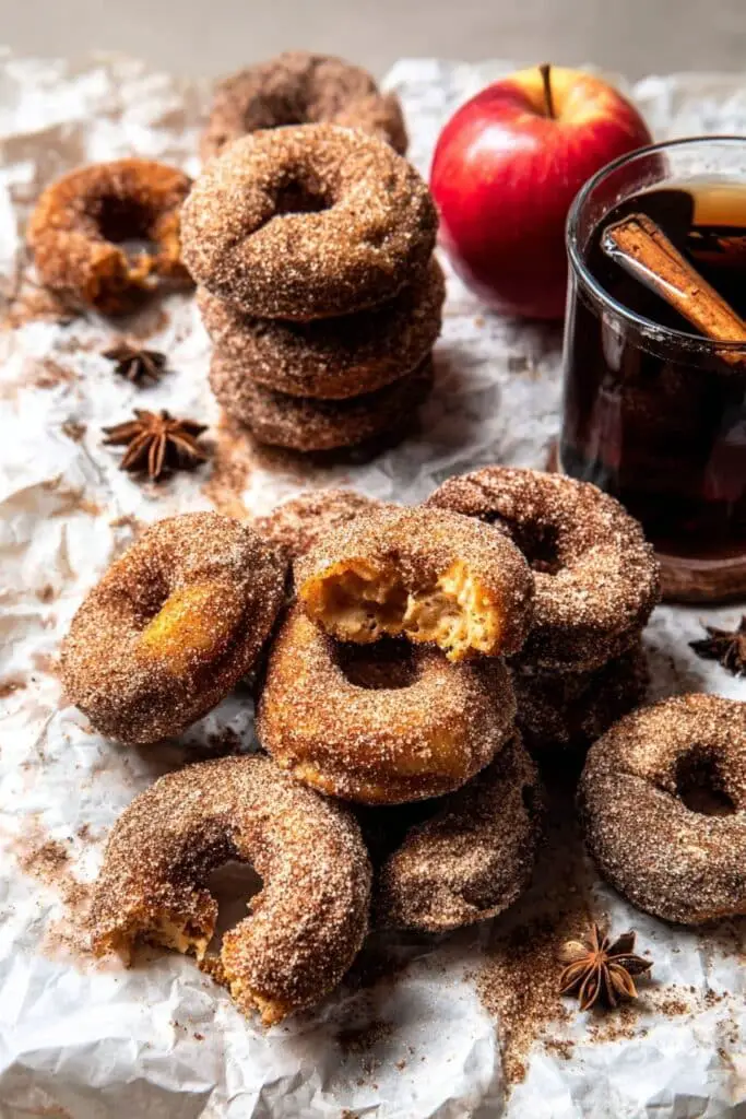 Baked Cinnamon Crunch Apple Cider Doughnuts Recipe