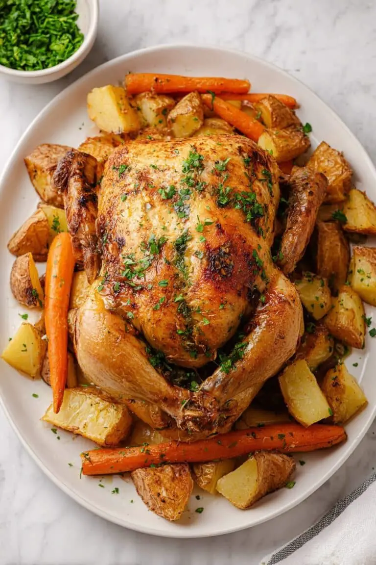 Slow Roasted Herb-Infused Whole Chicken Recipe