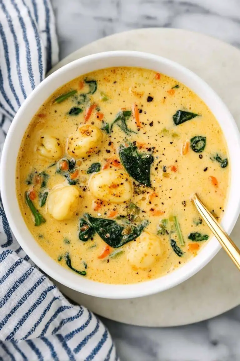 Cheesy Gnocchi Soup Recipe