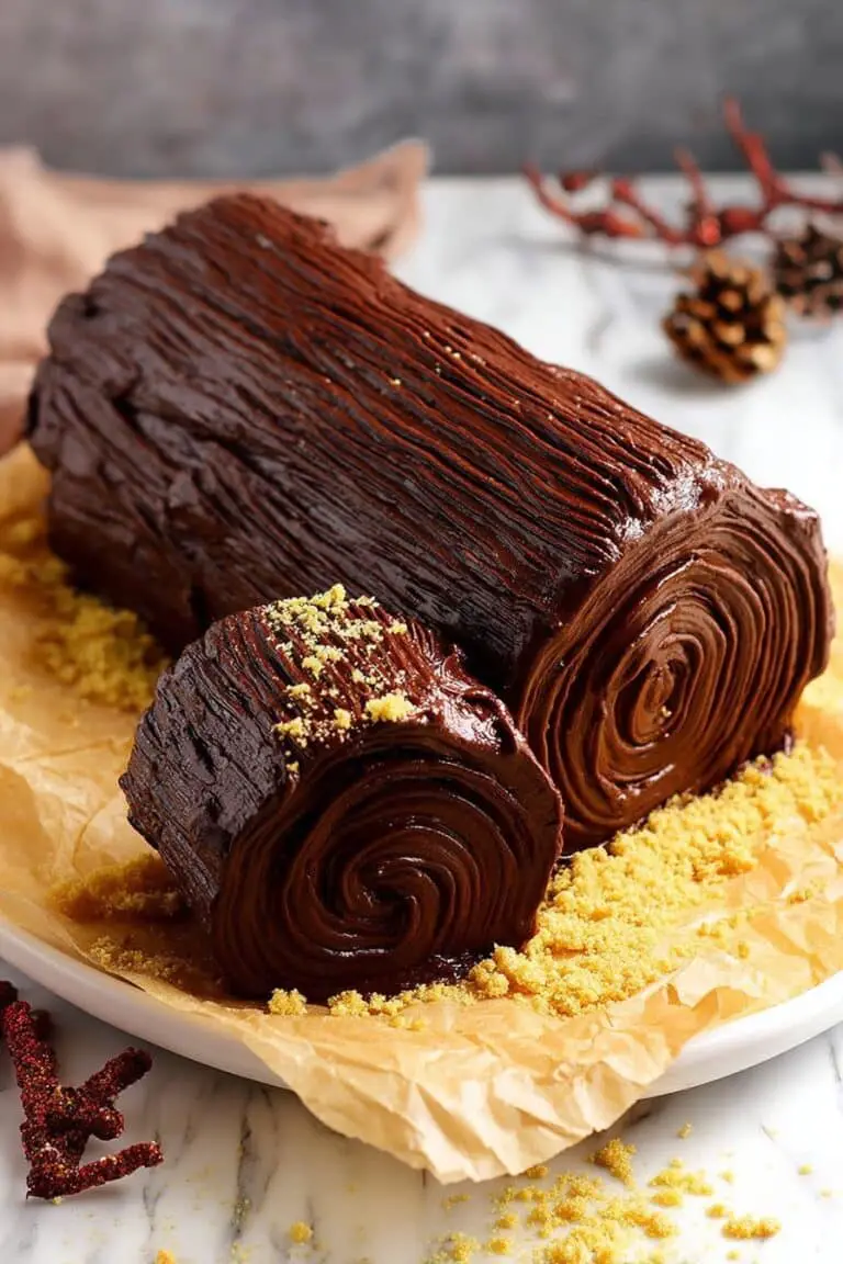 Chocolate Yule Log Cake Recipe