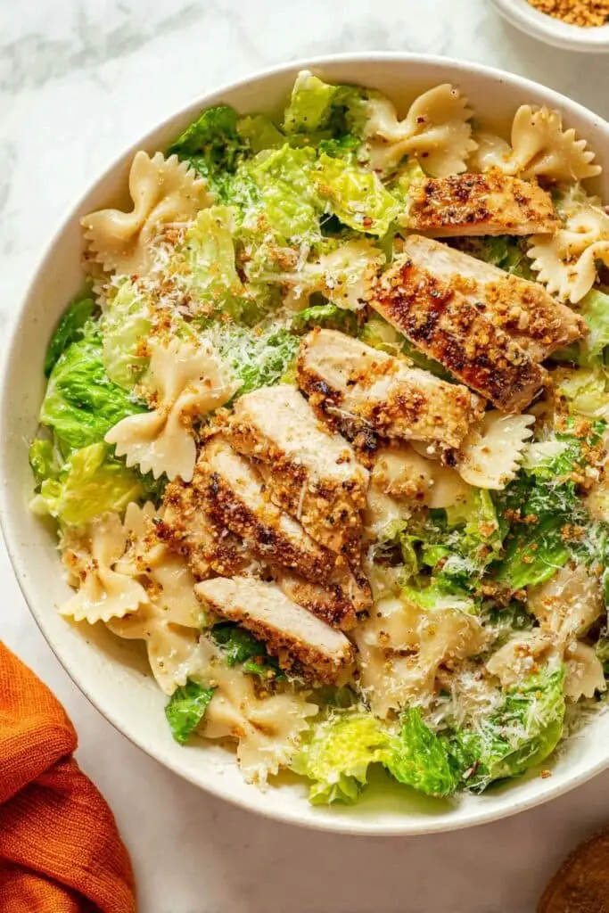 Creamy Chicken Caesar Pasta Salad Recipe