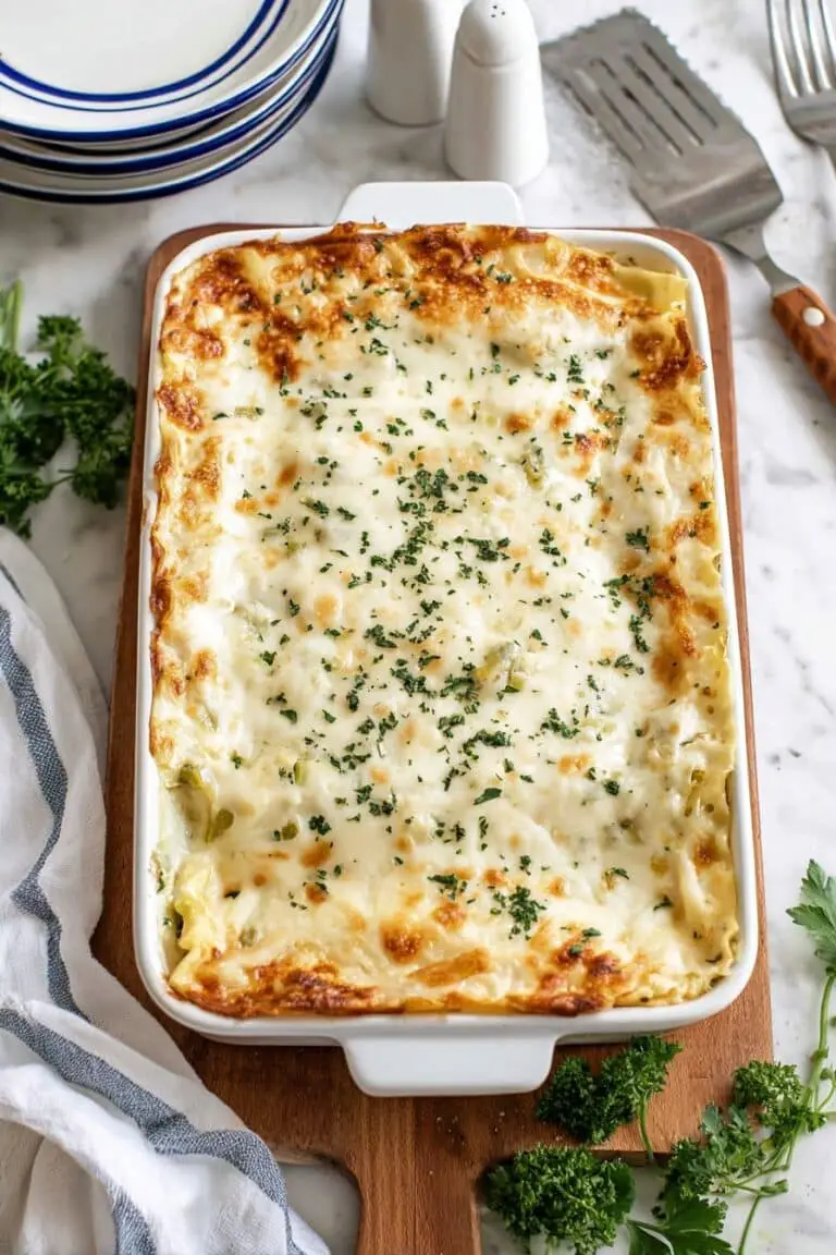 Creamy Chicken Alfredo Lasagna Recipe