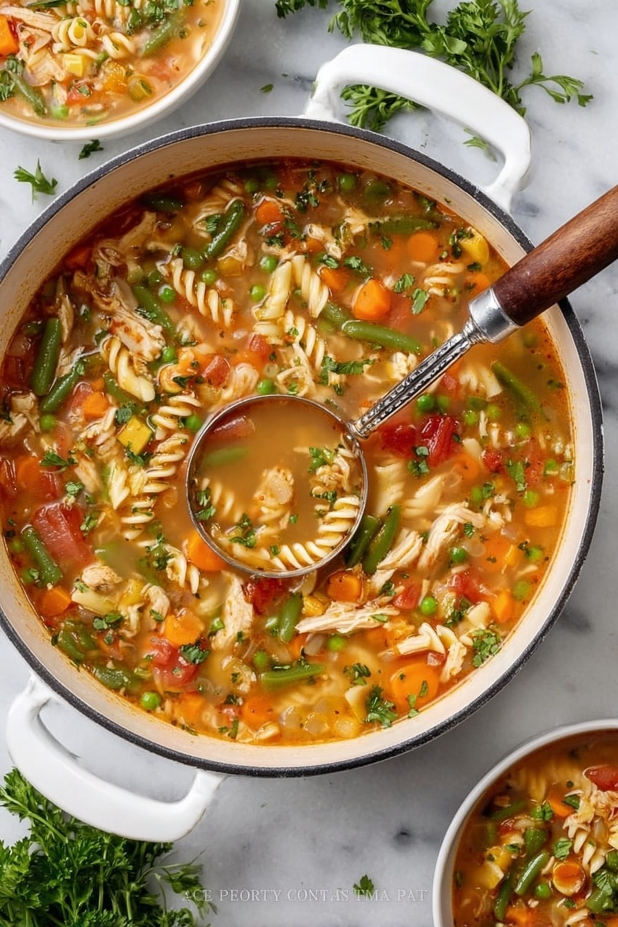 Turkey Vegetable Soup with Pasta Recipe