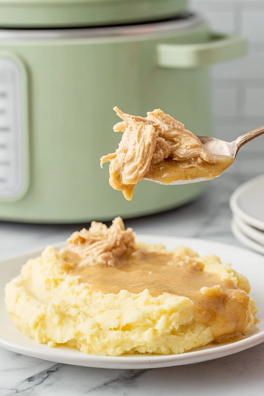 Slow Cooker Turkey with Creamy Gravy Recipe