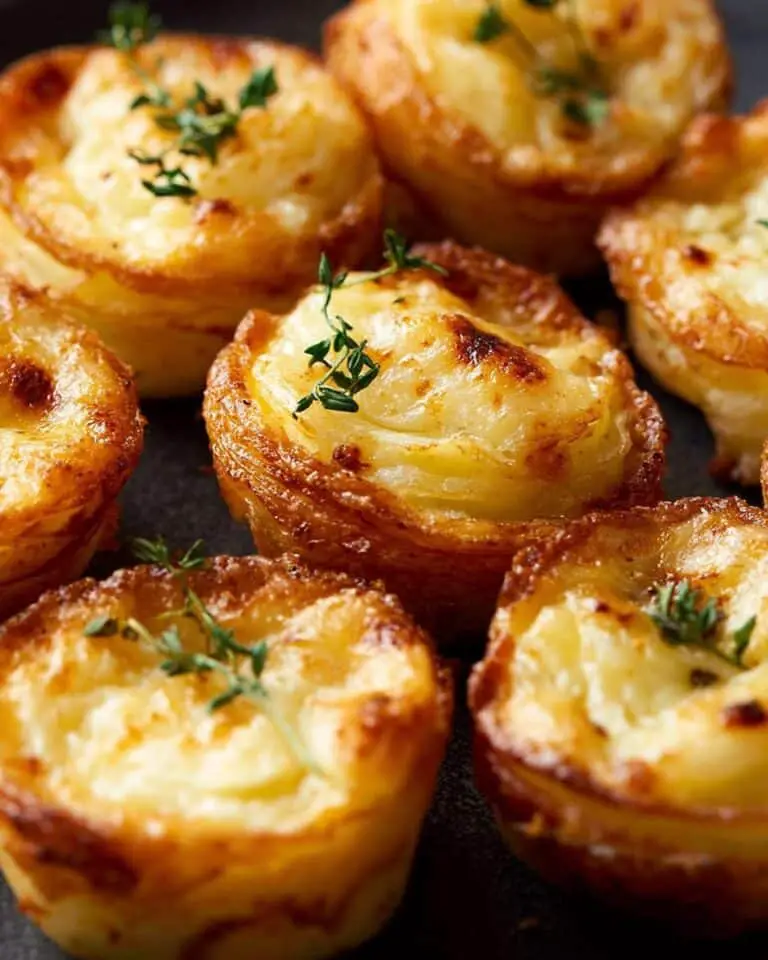 Cheesy Potato Gratin Stacks (Muffin Tin) Recipe