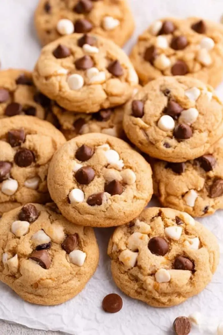 Butterscotch Pudding Cookies with Chocolate Chips and White Chocolate Chips Recipe