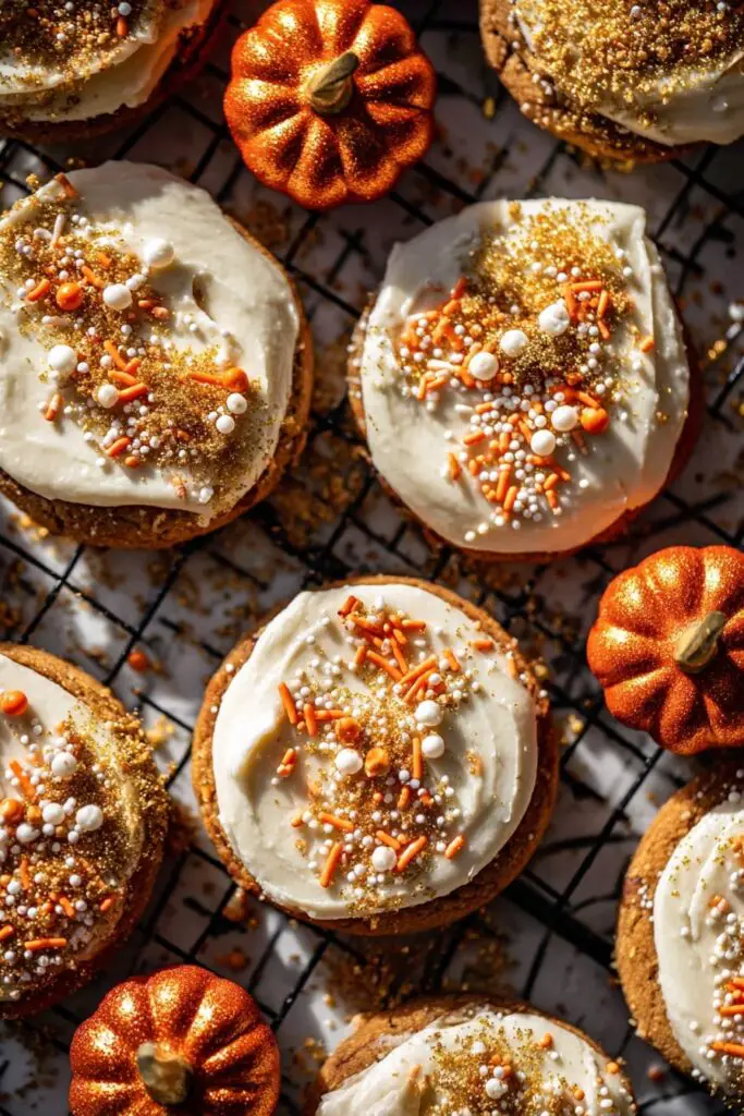 Frosted Soft Pumpkin Sugar Cookies Recipe