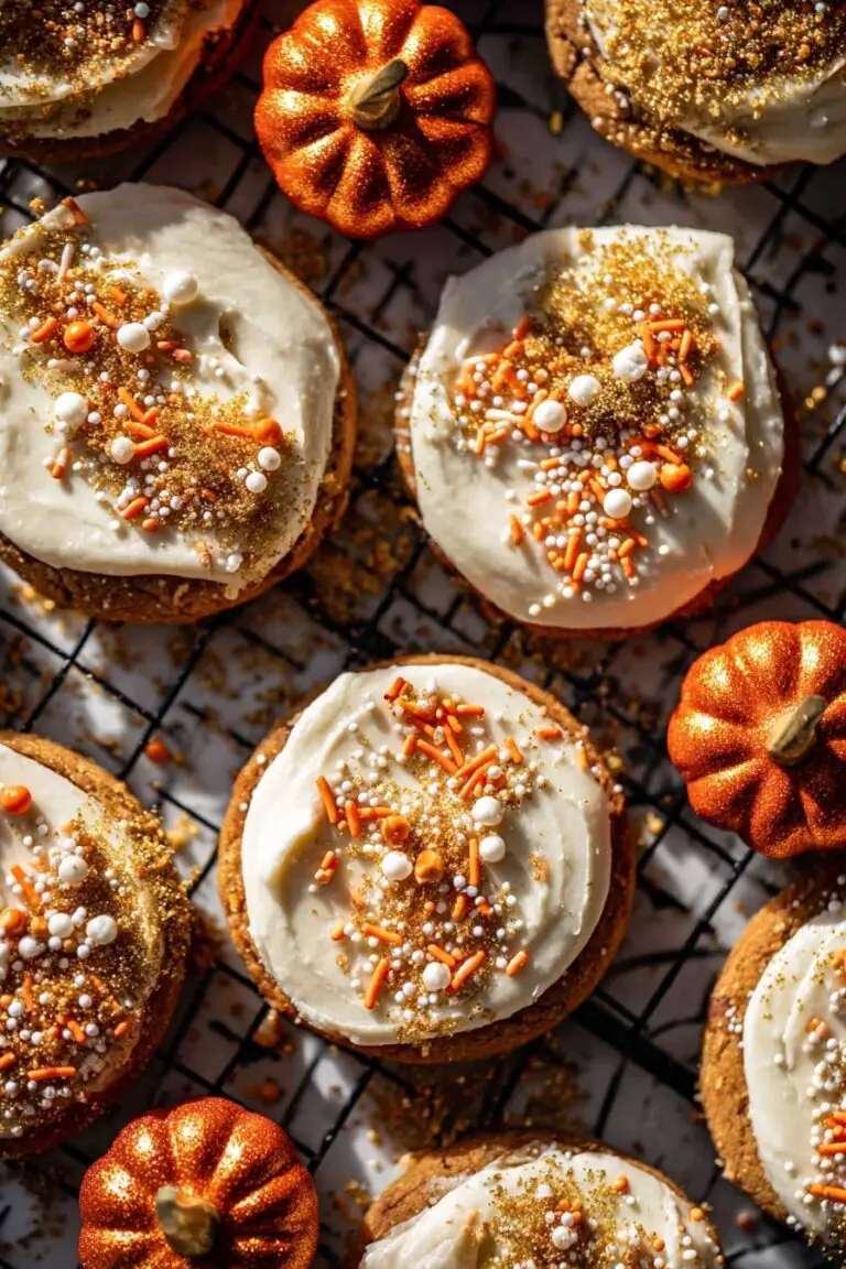 Frosted Soft Pumpkin Sugar Cookies Recipe