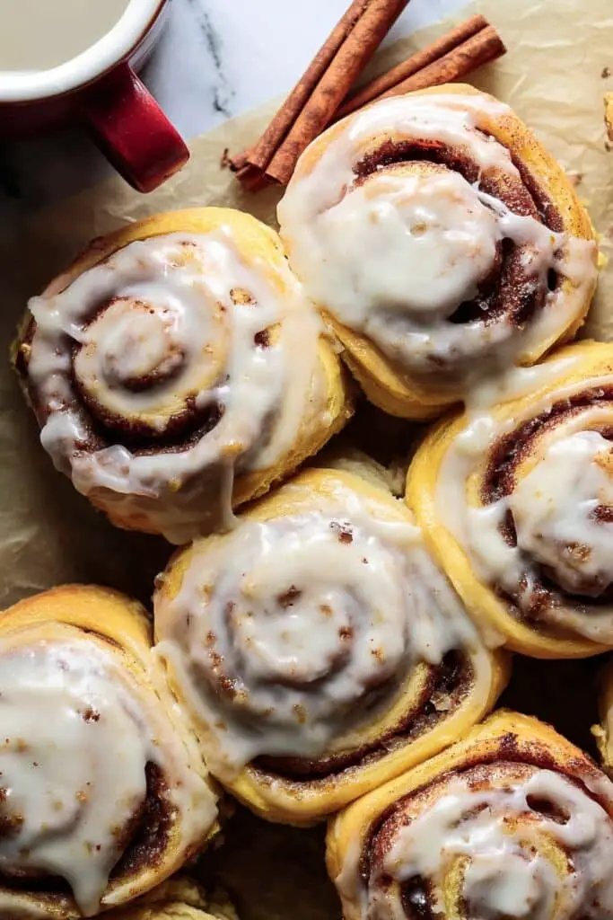 Apple Cinnamon Rolls with Brown Butter Maple Icing Recipe