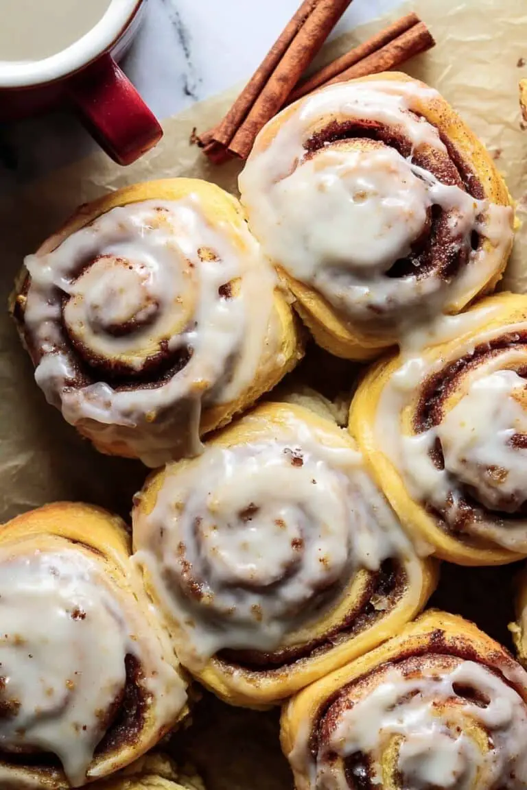 Apple Cinnamon Rolls with Brown Butter Maple Icing Recipe