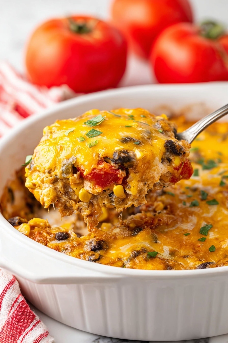 Easy Chicken Taco Casserole Recipe