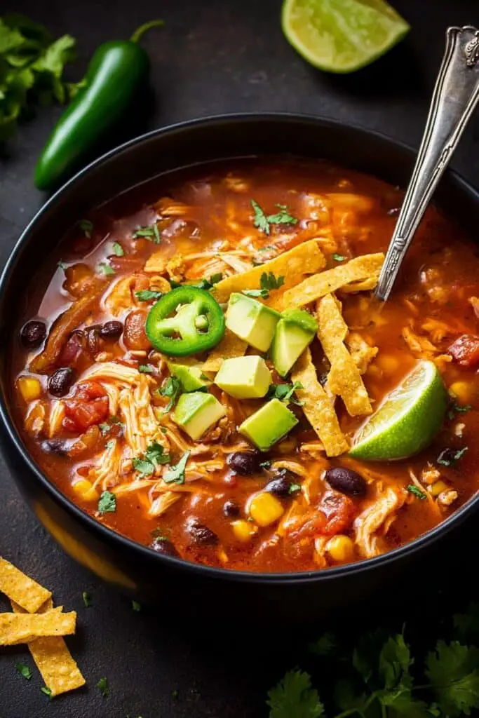 Easy Chicken Tortilla Soup Recipe