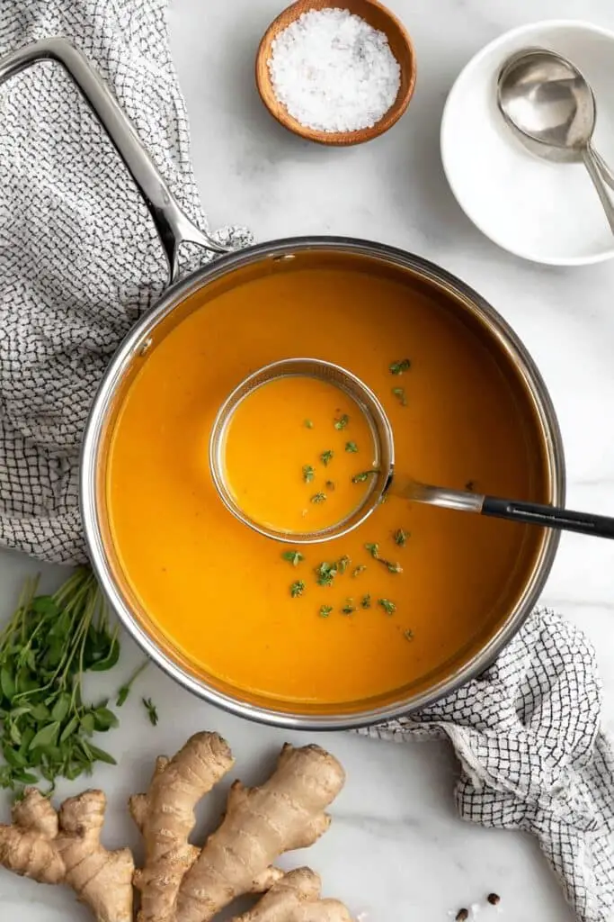 Creamy Carrot Ginger Soup Recipe