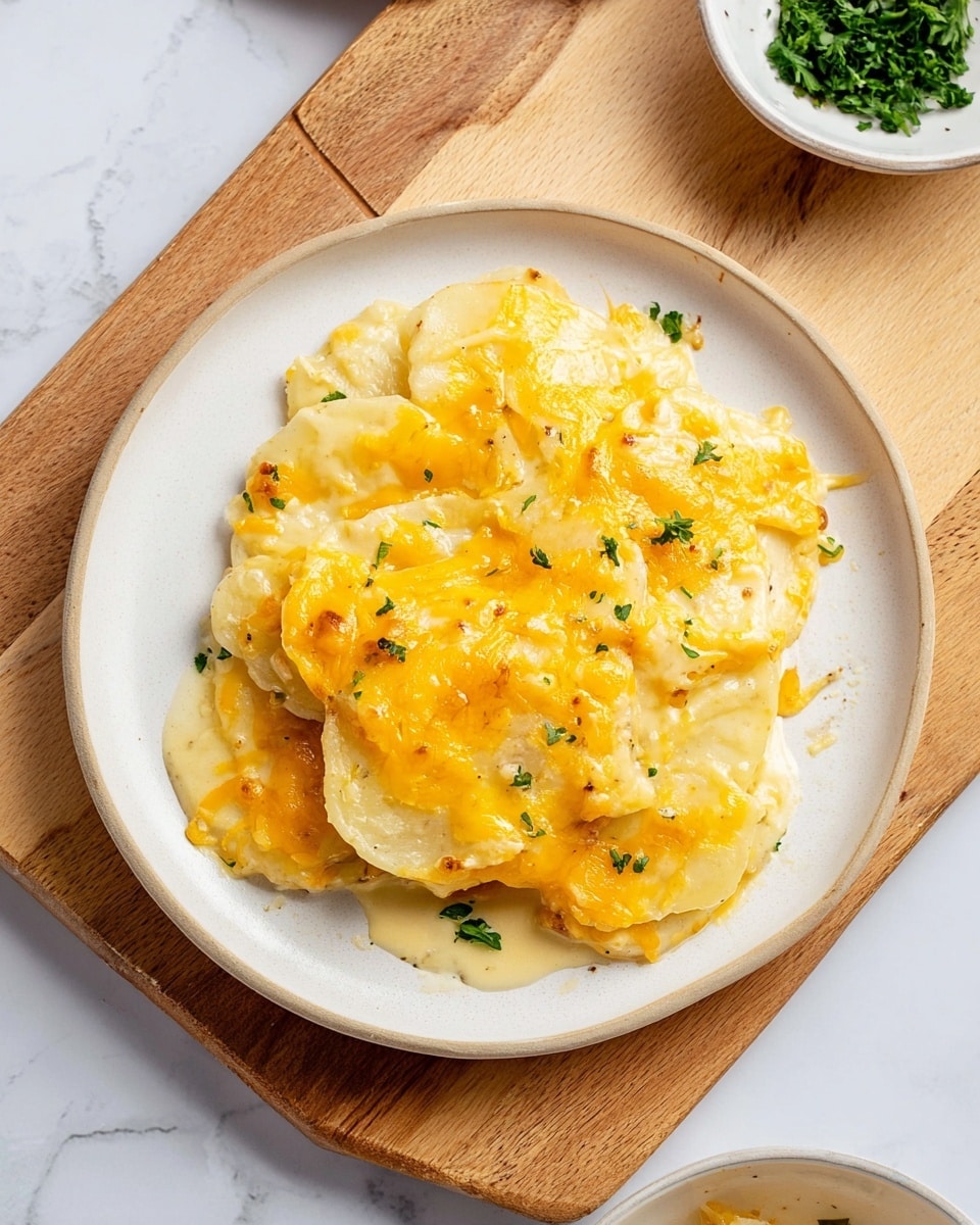 A silver fork holds a small piece of cheesy food with two visible layers; the top layer is melted bright yellow cheese that looks soft and thick, and the bottom layer is a light, slightly crinkled dough with a pale creamy color. Behind the fork, there is the corner of a block of bright orange cheese on a white marbled surface, and in the blurry background, a white bowl filled with green herbs or chopped greens sits beside a white plate containing more pieces of the food. Photo taken with an iphone --ar 4:5 --v 7