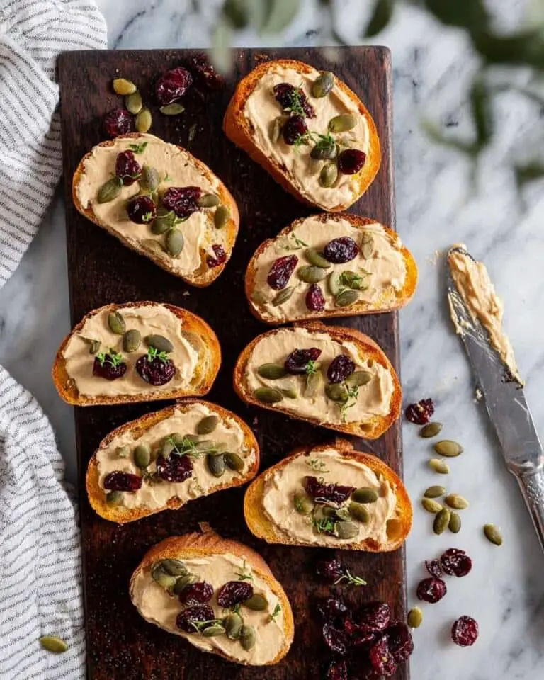 Pumpkin Goat Cheese Crostini Recipe