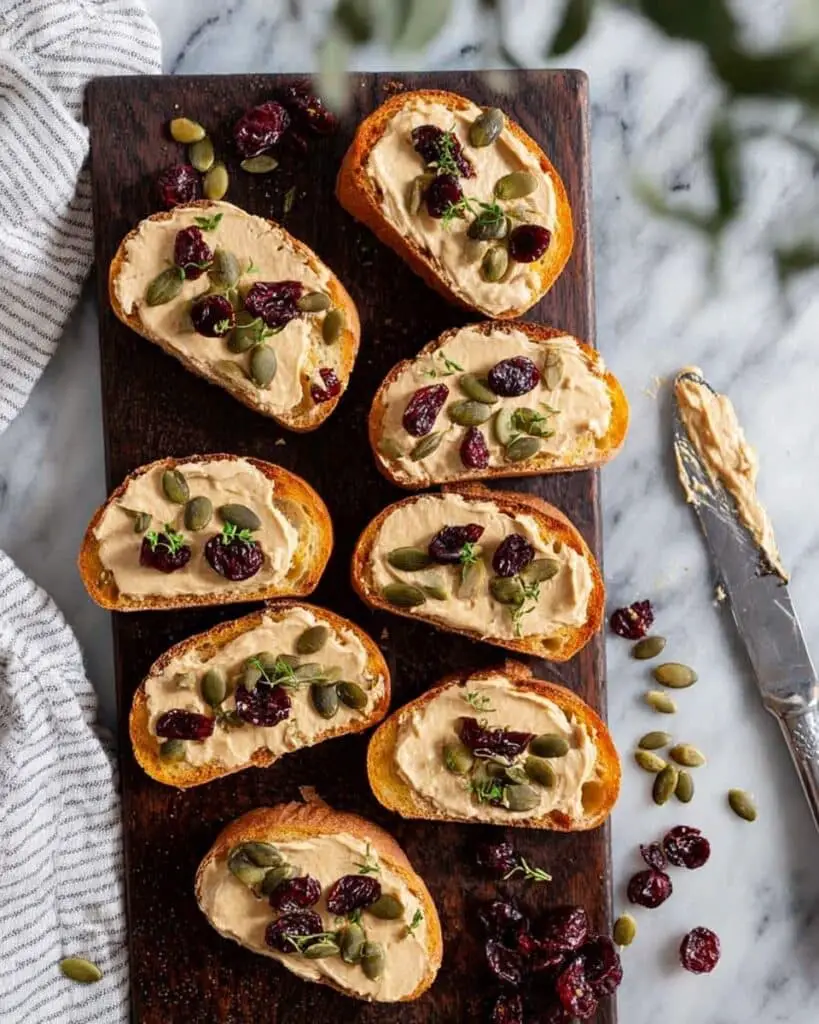 Pumpkin Goat Cheese Crostini Recipe