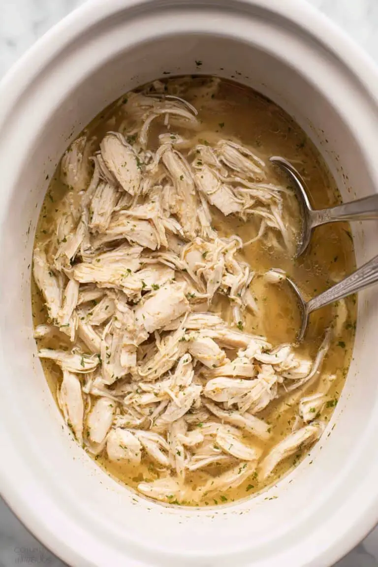 Juicy Crockpot Shredded Chicken Recipe