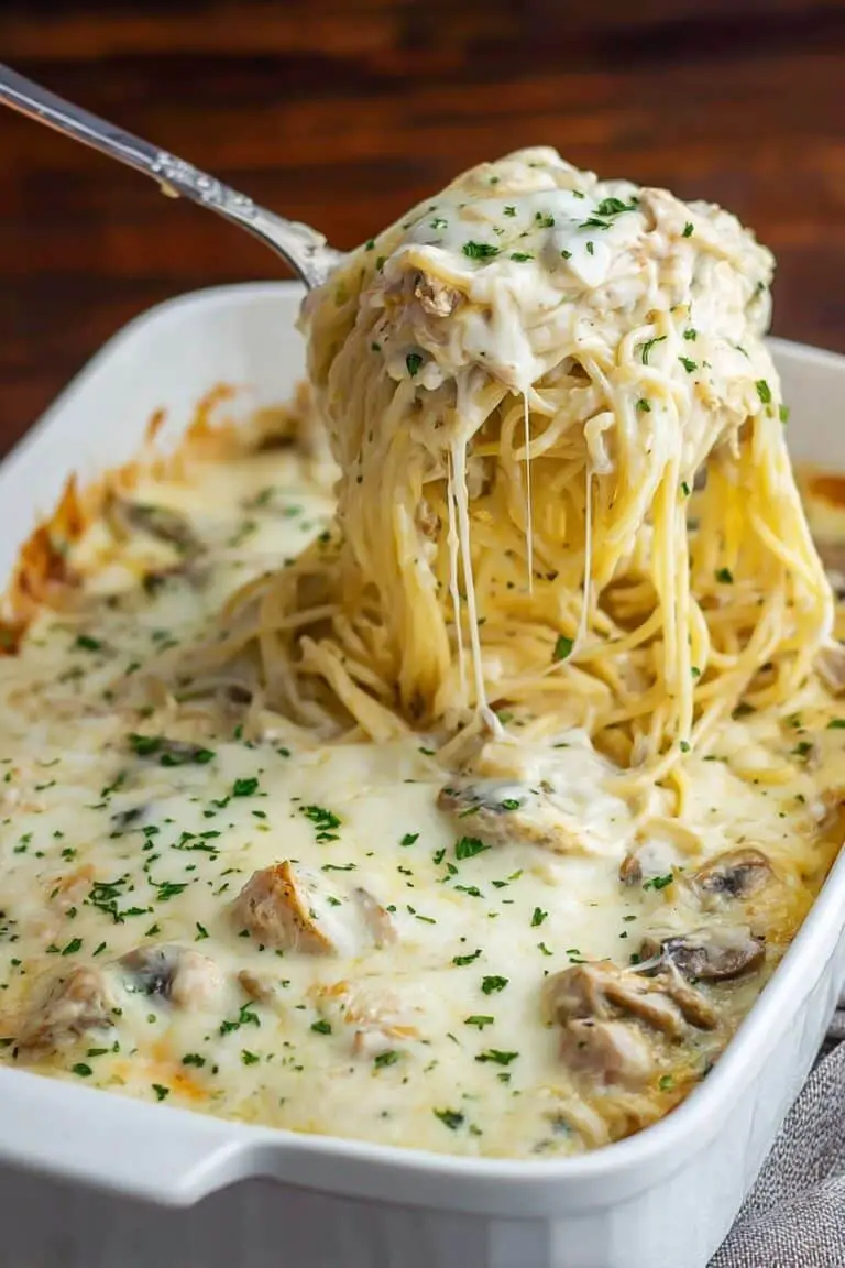 Creamy Chicken Tetrazzini Casserole Recipe