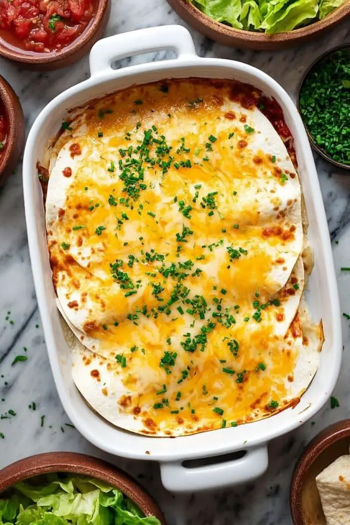 Cheesy Chicken Quesadilla Casserole Recipe