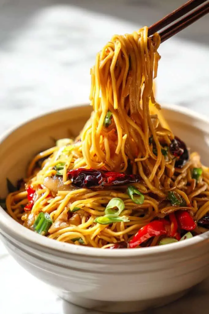 Vegan Kung Pao Pasta Recipe