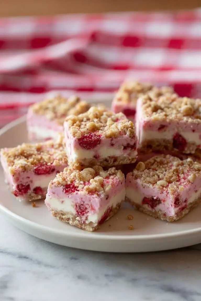 Frozen Strawberry Shortcake Squares Recipe