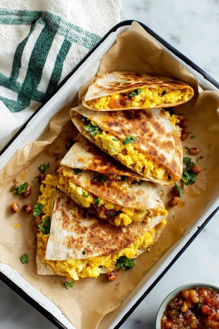 Cheese and Egg Breakfast Quesadilla Recipe