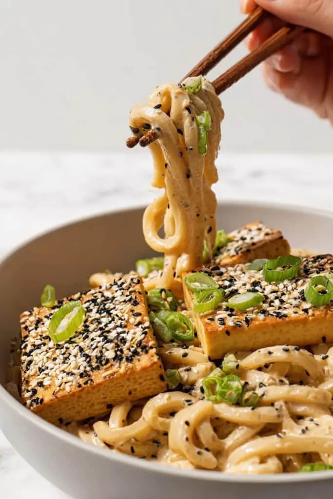 Easy Peanut Udon Noodles Recipe