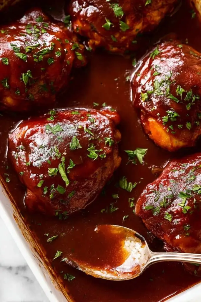 Oven BBQ Chicken with Homemade Sauce Recipe