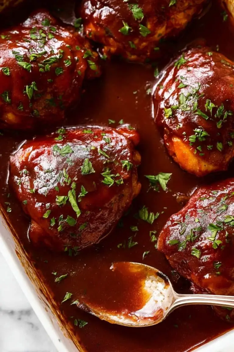 Oven BBQ Chicken with Homemade Sauce Recipe