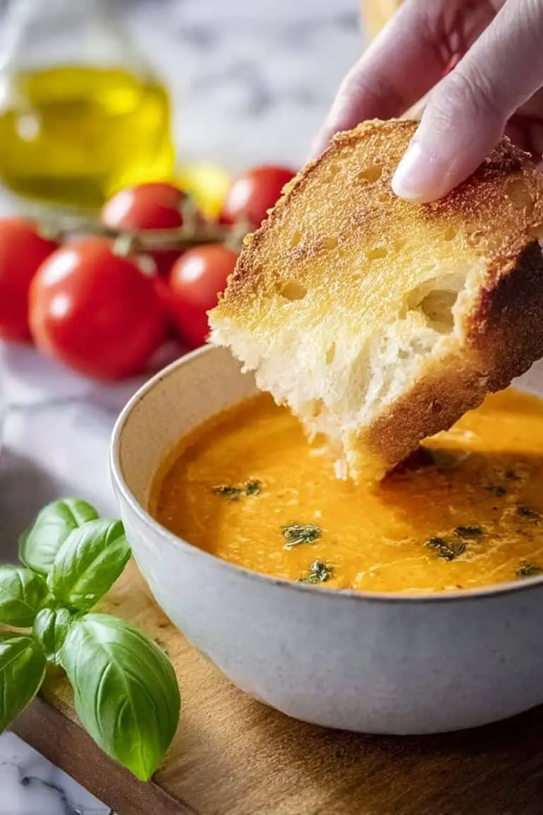 Roasted Tomato Soup with Fresh Basil Recipe