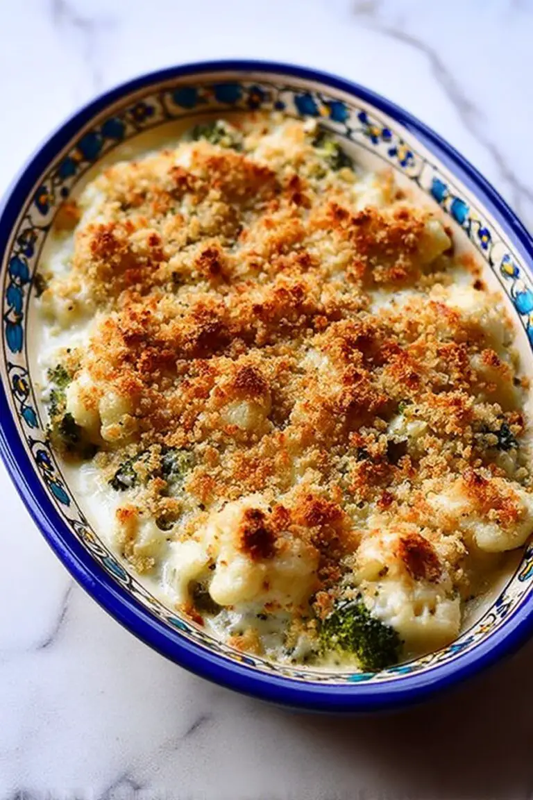 Creamy Broccoli Cauliflower Casserole Recipe