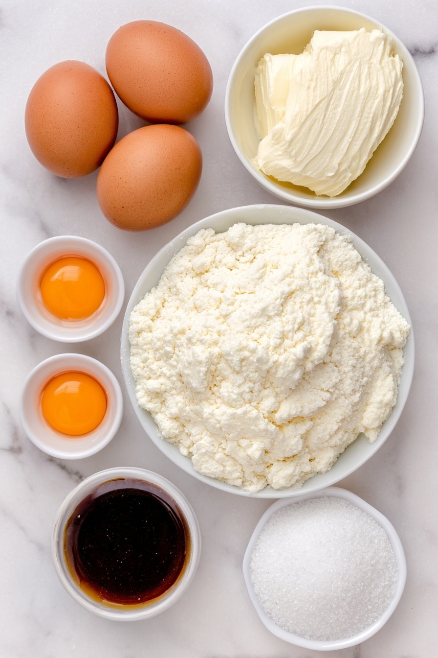 Flat lay of a soft mound of unsalted butter, two smooth whole brown eggs, two golden egg yolks in a small white ceramic bowl, a small white ceramic bowl filled with granulated sugar, a small white ceramic bowl with clear vanilla extract, a small white ceramic bowl with clear almond extract, a small white ceramic bowl of all-purpose flour, a small white ceramic bowl of fine salt, and a small white ceramic bowl of baking powder, all arranged in perfect symmetry, placed on a clean white marble surface, soft natural light, photo taken with an iPhone, professional food photography style, fresh ingredients, white ceramic bowls, no bottles, no duplicates, no utensils, no packaging --ar 2:3 --v 7 --p m7354615311229779997 - Ugly Christmas Sweater Cookies, Christmas cookie decorating ideas, holiday festive sugar cookies, fun holiday cookie recipes, colorful Christmas cookies