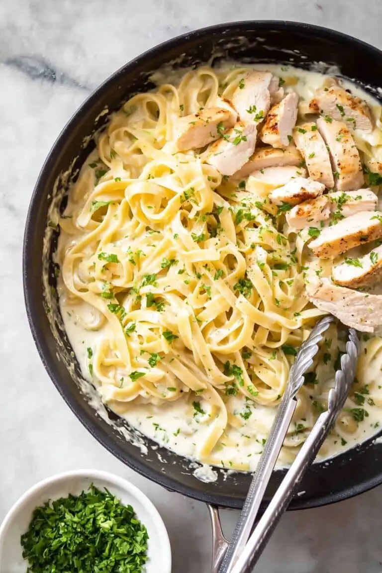 One Pot Chicken Alfredo Pasta Recipe