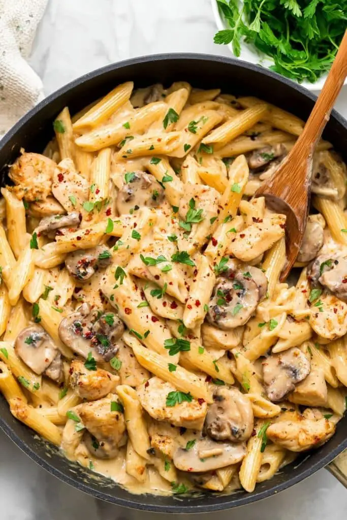 Creamy Chicken Marsala Pasta Recipe