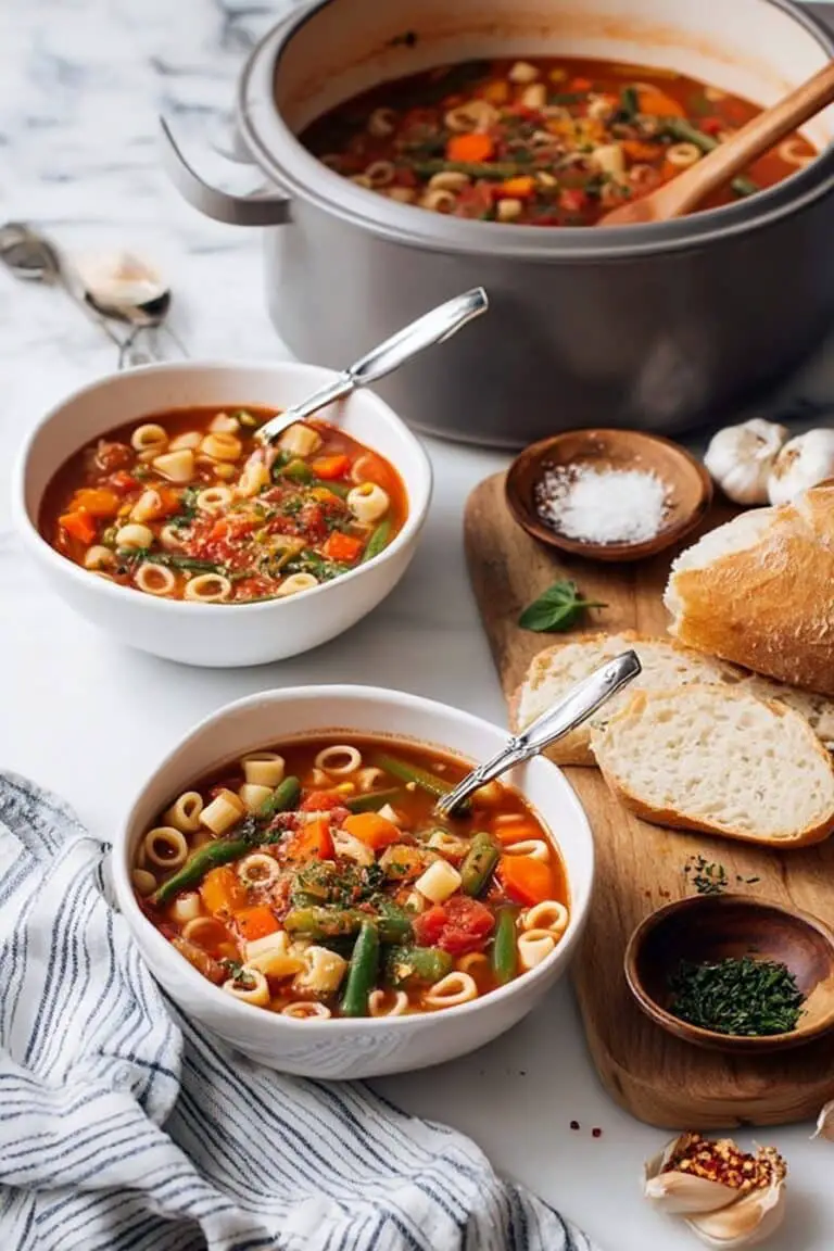 Hearty Vegetarian Minestrone Soup Recipe