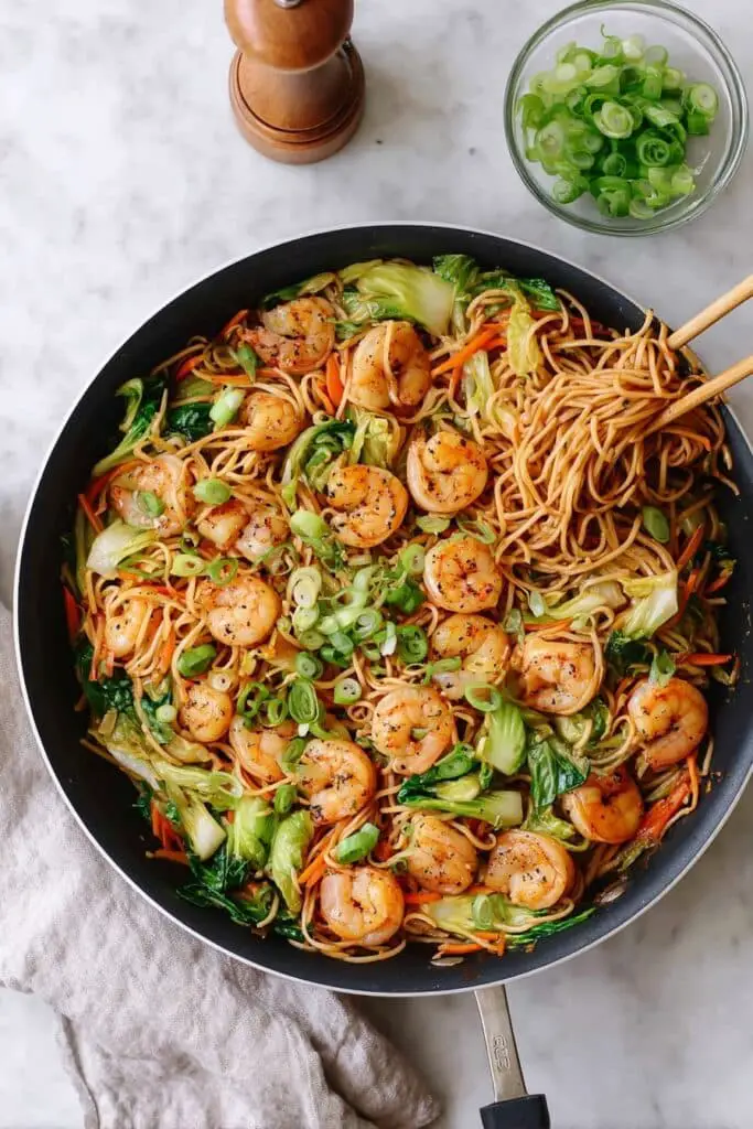 Shrimp Lo Mein Stir-Fry Recipe