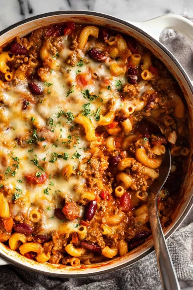 One Pot Chili Mac and Cheese Recipe