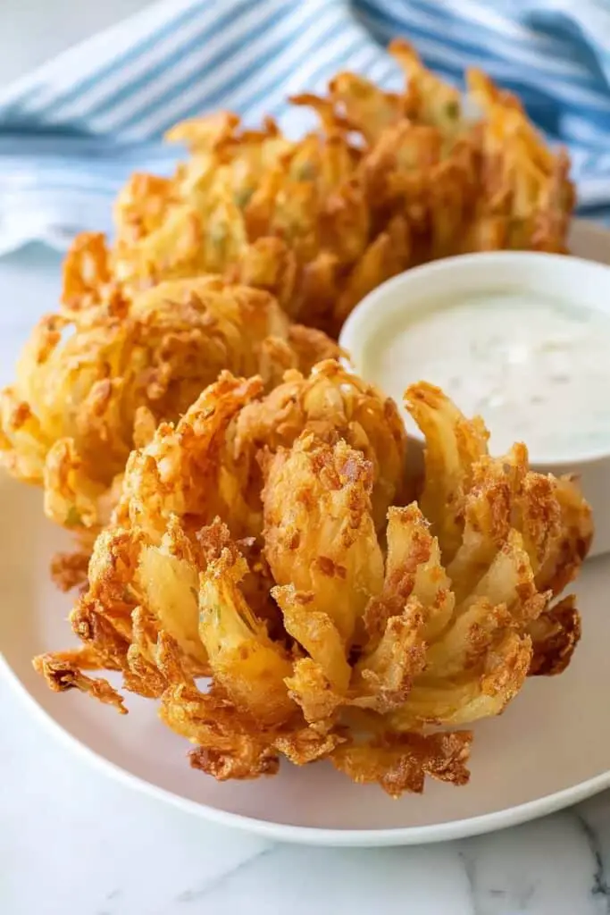Homemade Blooming Onion with Dip Recipe