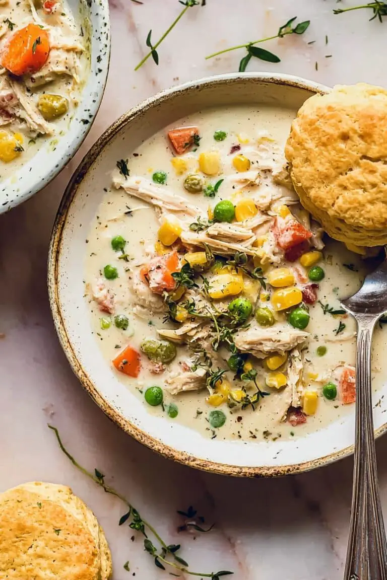 Slow Cooker Chicken Pot Pie Soup Recipe