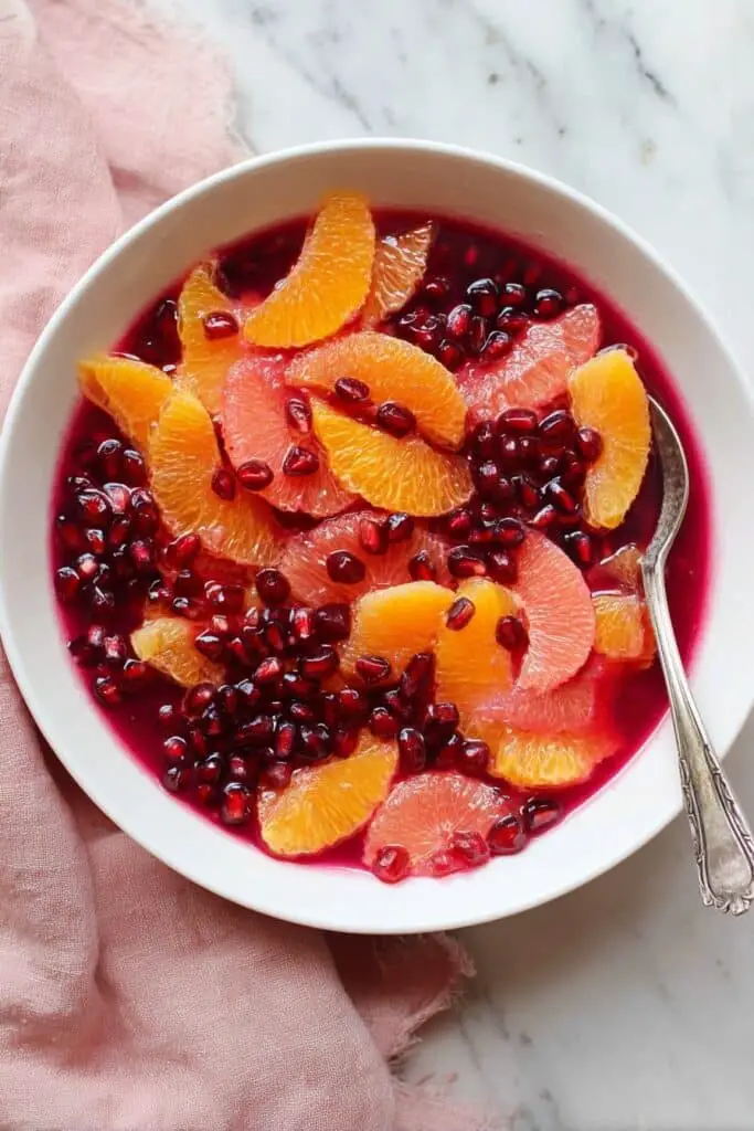 Winter Citrus Pomegranate Fruit Salad Recipe