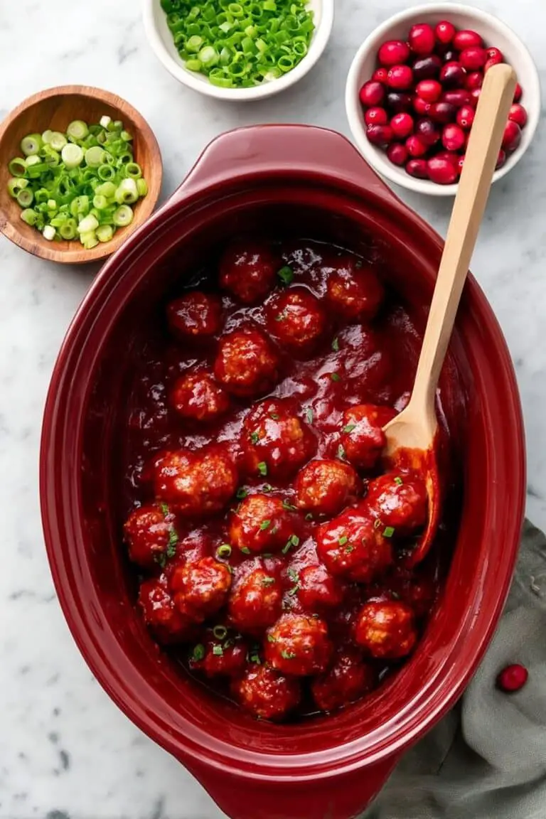 Cranberry BBQ Turkey Meatballs Recipe