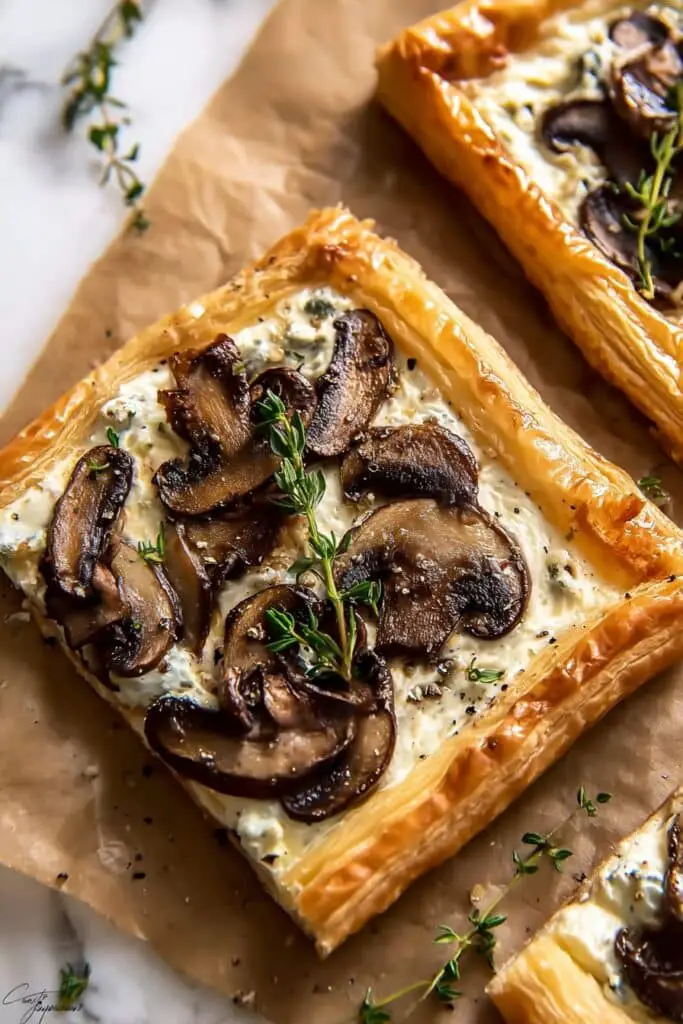 Mushroom and Goat Cheese Tart Recipe