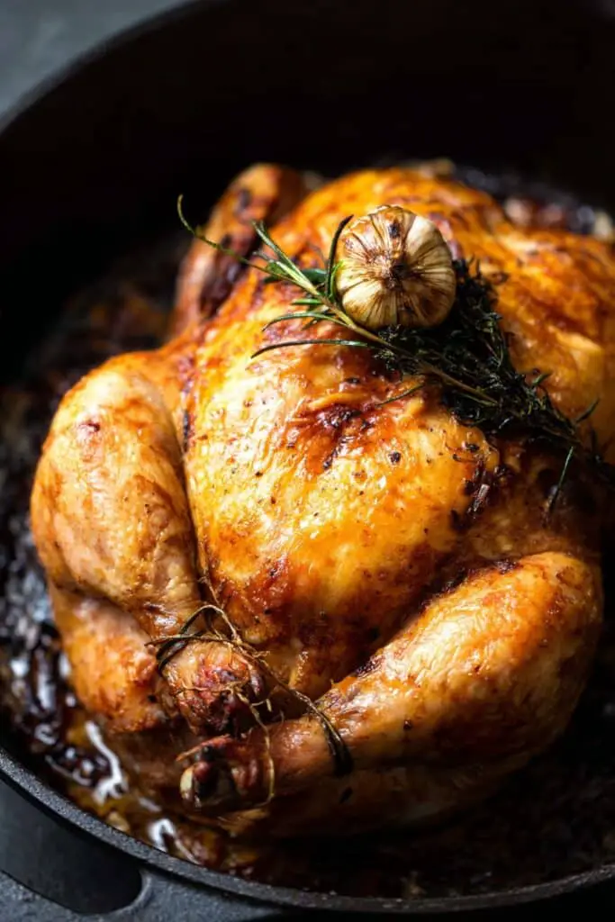 Cast Iron Roast Chicken with Pan Gravy Recipe
