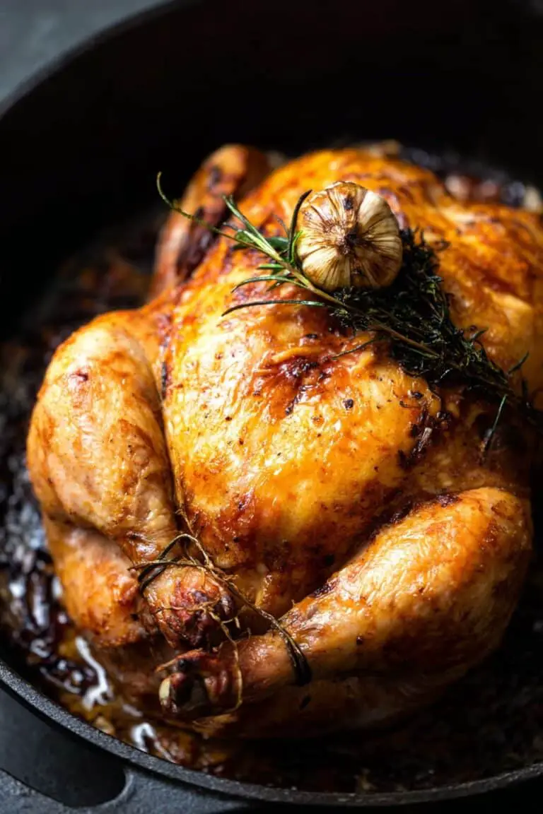 Cast Iron Roast Chicken with Pan Gravy Recipe