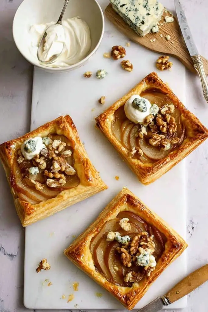 Caramelized Pear and Blue Cheese Tart Recipe