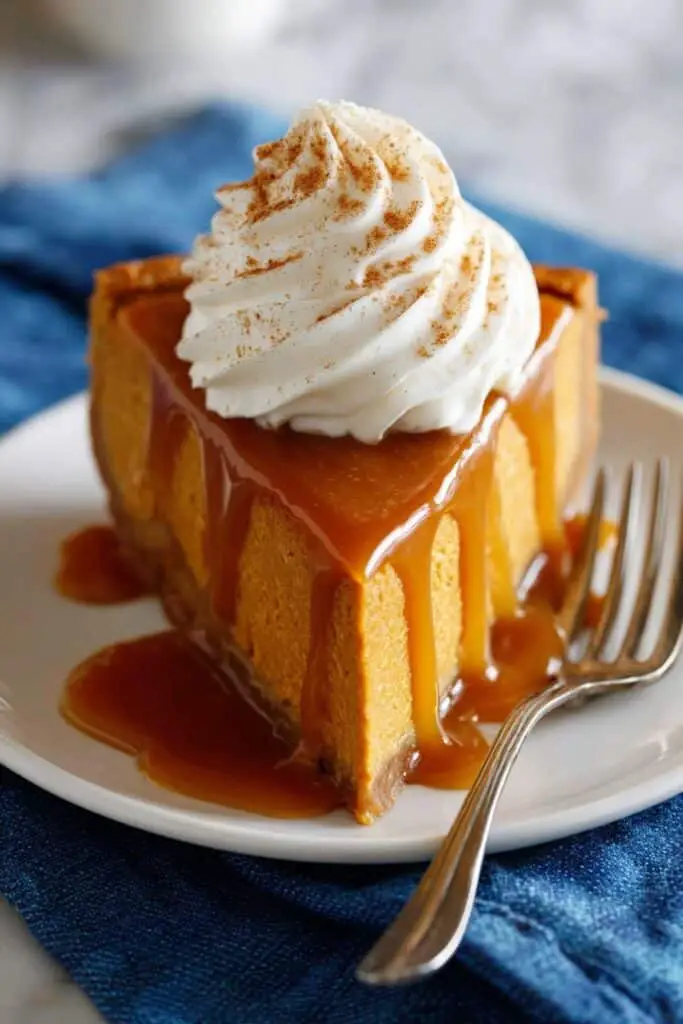 Pumpkin Cheesecake Recipe with Butterscotch Sauce Recipe