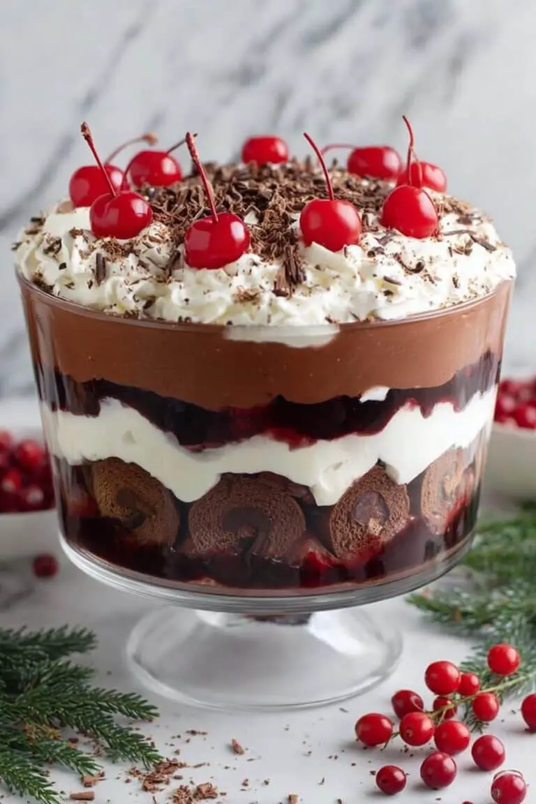 Black Forest Trifle with Cherries and Chocolate Recipe