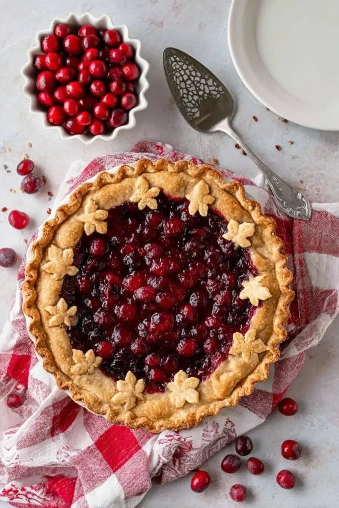 Cranberry Pie with Orange and Spices Recipe