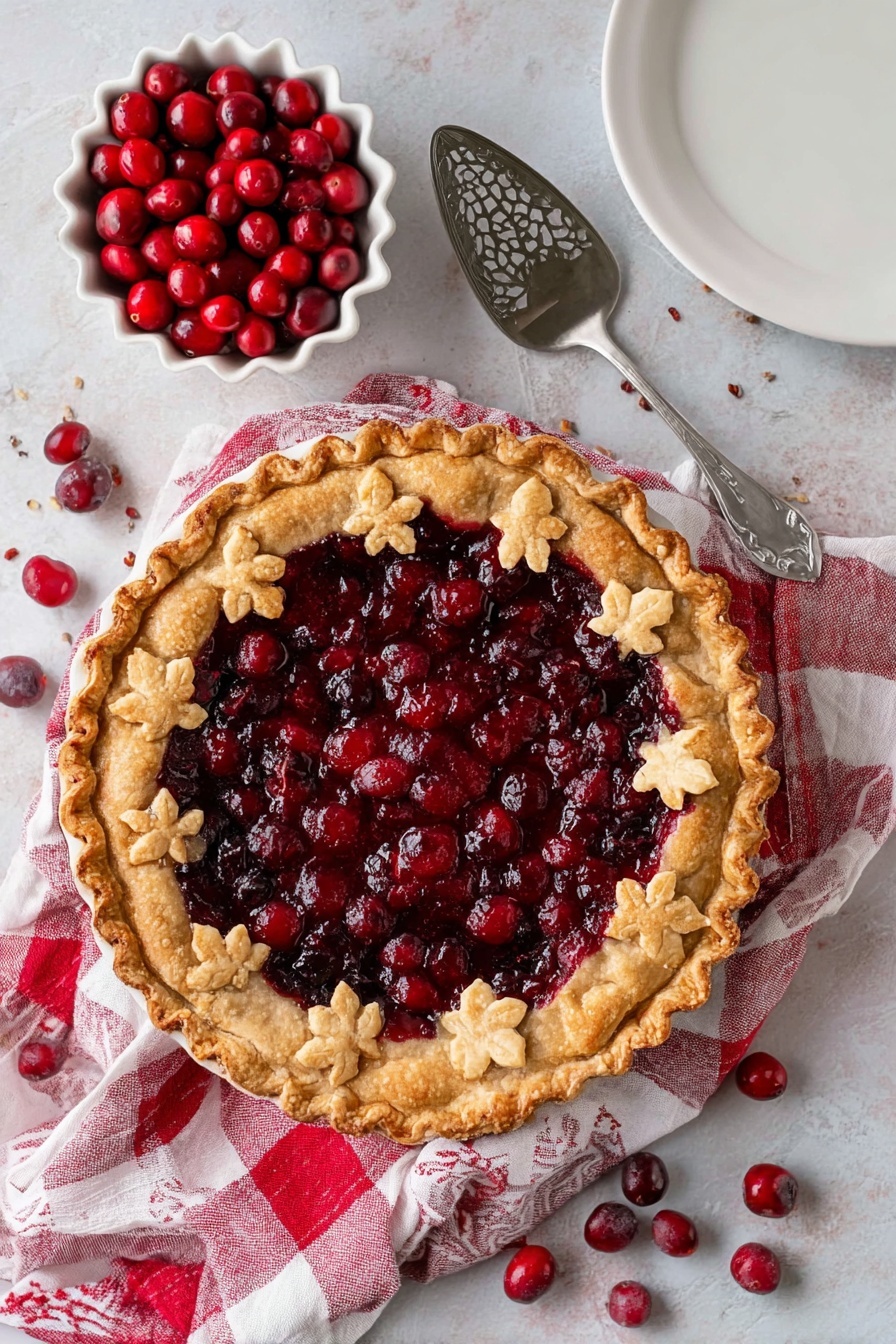 Cranberry Pie with Orange and Spices Recipe